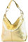 modamoda de T168 Sac à bandoulière, sac porté épaule, en cuir, fabriqué en Italie, Métal doré clair, M