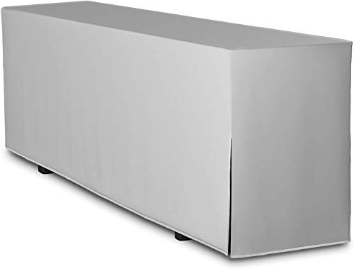 TexDeko® Biertischhusse Premium für Bierzeltgarnitur 220 x 80cm Blickdicht waschbar nur Tisch (Grau)