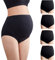 Mama Cotton Culottes de maternité Taille Haute pour Femme - Couverture complète - Lot Multiple (S-4XL), Large