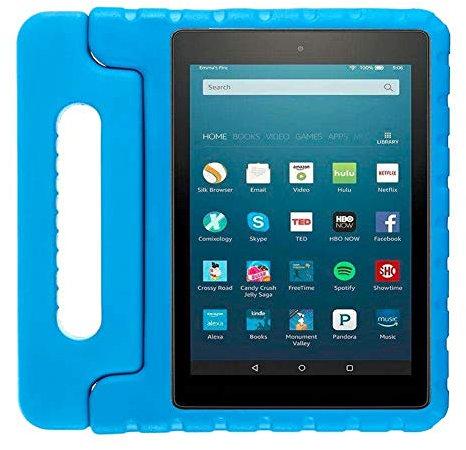 HHF Tab Accessories For Amazon fire HD 8 inch 2020, EVA Kids Shockproof Safe Tablet Case Children Anti-drop Case for Amazon fire HD 8 Plus 2020 (Color : Blue)