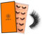 DYSILK Lashes Mink False Eyelashes - False Lashes 5 Pairs 6D Faux Mink Eyelashes Cat Eye Lashes Fluffy Natural Look Long Lashes Pack Mink Lashes Soft Reusable Eye Lashes |Cat-Eye 8-15mm