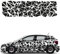 1A Style Sticker Auto Aufkleber Set 109 Teilig Rally Design Autodekor KFZ Seitenaufkleber Tuningset Camper Wohnwagen Premiumfolie (Matt Schwarz)