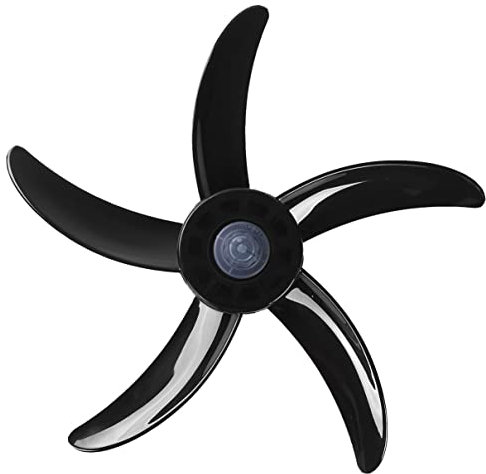 inhzoy Pale del Ventilatore Universale 3/5 Foglie Fan Blade 15.6/18/19/20 Pollici Ventilatore Ricambio Lama di Plastica Sostituzione dei Ventilatori a Piantana Nero 19 pollici