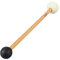 Trommelschlägel, Holz und Filz, Rutschfester, Weicher Filz, Schlagzeugschlägel, Bassdrum-Percussion-Schlägel, Geeignetes Paar Zubehör für Percussion (Schwarz und Weiß SP 04 23cm) Tamburin