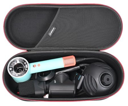RLSOCO Case for Dyson Supersonic Nural Hair Dryer, Portable Travel Carrying Case, Dust- and Water-Resistant - Pink (Case Only)
