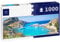 Lais Puzzle Lindos - Panoramablick auf die Bucht von St. Paul mit der Akropolis von Lindos im Hintergrund (Rhodos, Griechenland), Panorama 1000 Teile