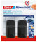 tesa Powerstrips Klebehaken Large Eckig - 2 x selbstklebende Wandhaken - für Kacheln, Glas, Kunststoff und weitere Untergründe - 2 kg Halteleistung - Schwarz