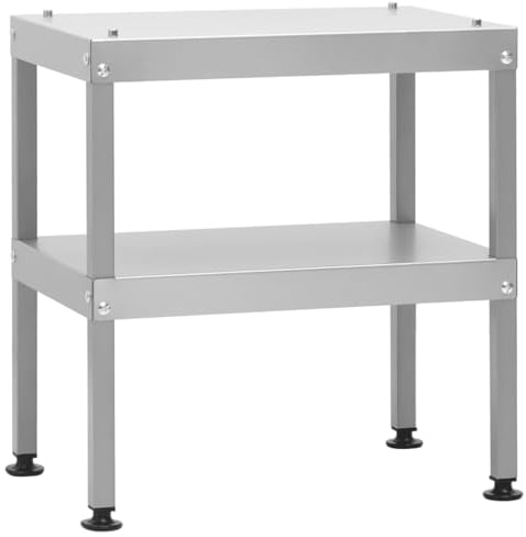 vidaXL Table pour fumoir à Four 40x28x44,5 cm Acier galvanisé, Table, Table de préparation de Cuisine, Table de préparation de Barbecue