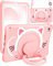 Wazzasoft per iPad Mini 1/2/3 Custodia 7.9 Pollici Ragazze Carino Gatto Kawaii Cover Girly 3D Cartoon Donne Gattino con Maniglia Rotante Stand & Strap Morbido Silicone Funda per Apple iPad Mini