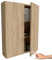Miradu Badezimmermöbel, badmöbel für kleine bäder mit Push-to-Open-Fronten, Badregal, Apothekerschrank, badezimmerschränke, badschrank schmal hängend, Regal 20 cm tief (Holz, 78x60x17)