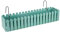 Fioriera Rettangolare Con Sistema Di Drenaggio Esterno Vaso Piante Fiori Conservazione Acqua Balconiera Con Supporti Da Ringhiera Appesa Inclusi Balcone Design Moderno - Verde - 75 cm 14Lt