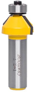 Boomway Router Bits, Edge Forming Chamfer (45°-1/4''length-1/2''Shank)