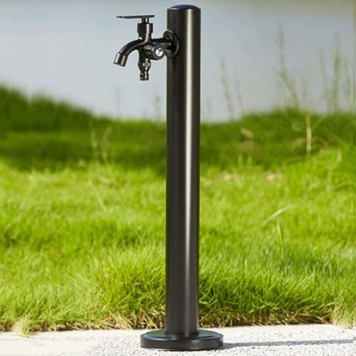Columna agua jardín acero inoxidable,jardín de columna de agua,grifo de columna para exterior,grifo de columna de jardín,fuente jardin con grifo,estación dispensadora de agua para jardín(C)