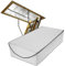 YUJHON Attic Door Insulation Cover - 25 x 54 x 11,Attic Stairs Insulation, Fireproof Tent with Zipper for Pull Down Hatch Ladder - Thick, Energy Saving