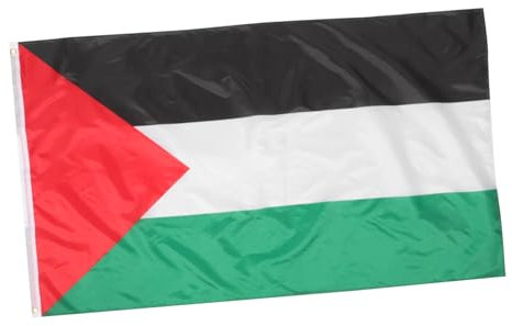Levemolo Sport-Nationalflagge Palästina langlebige Gartenflagge aus Polyester lebendige Dekorflagge für die Anzeige im Hof ​​und im Freien