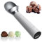 AXGCAA Smart Heated Ice Cream Scoop, Electric Heating Thermostatic Ice Cream Scooper with LED Digital Display, No Button Operation, 2 Oz Capacity, Ice Cream Scoop, Easy Scooping Hard Ice Cream