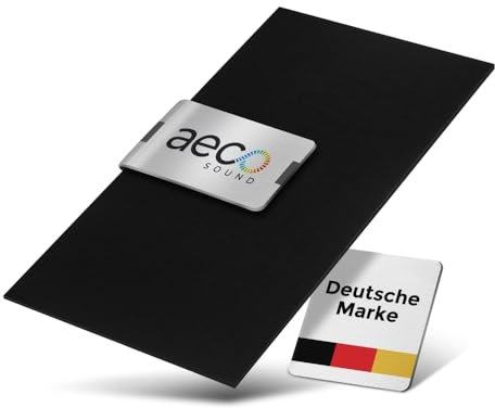 Aeco Sound® - Protection Murale en Feutre | 1 Pièce | 118x59cm | Autocollant | Panneau en Feutre, Revêtement Mural, Insonorisation, Isolation Thermique et Phonique (Noir)