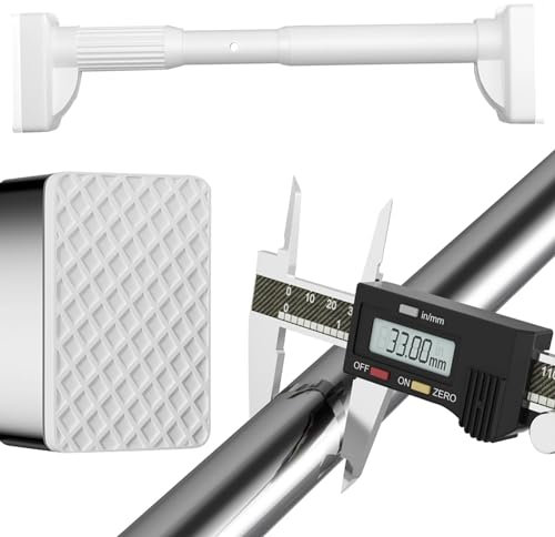 Tringle à rideau réglable sans perçage 210-300 cm Barre de douche télescopique parfaite pour rideaux balcons et douches Facile à installer Blanc Convient aux espaces de 40 à 500 cm