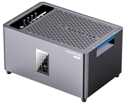 MARSTEK JUPITER C+ Banque Solaire de Balcon avec mémoire, 4 MPPT 2400W Entrée Solaire, Sortie 800W, capacité de la batterie 2,56 kWh extensible, 6000 cycles de charge, Batterie LFP, Plug&Play, 0% VAT