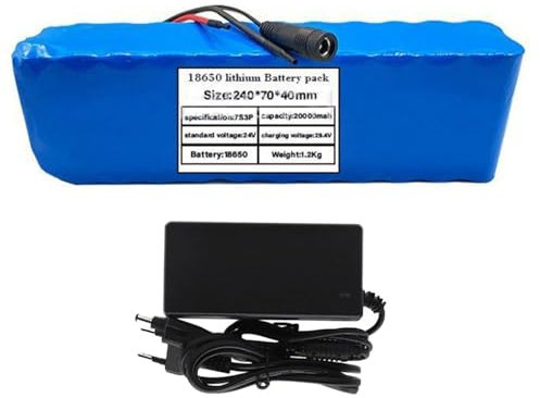 Batteria agli ioni di litio 7S3P da 24 V e 20 Ah for scooter elettrico con sistema di scarico BMS e carica