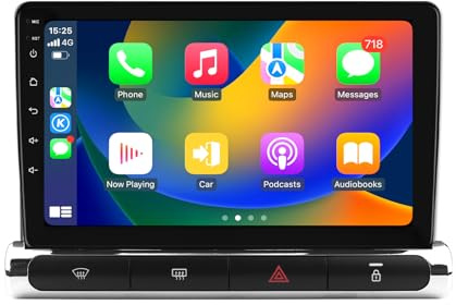 Hizpo Android 14 Autoradio für Citroen C3/C3 aircross Citroen C4 /C4 aircross (2017-2023) unterstützt kabelloses Carplay/Android Auto, Lenkradsteuerung, WLAN/4G, FM 4-Kern 2GB & 64GB