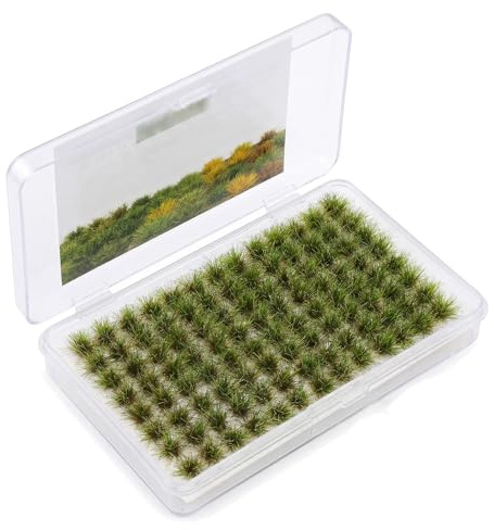 JOVYTH 104 Piezas Racimos de Hierba en Miniatura, Materiales de Modelo de Construcción DIY para Paisaje de Ferrocarril y Diorama, Vegetación Artificial para Maquetas de Arena