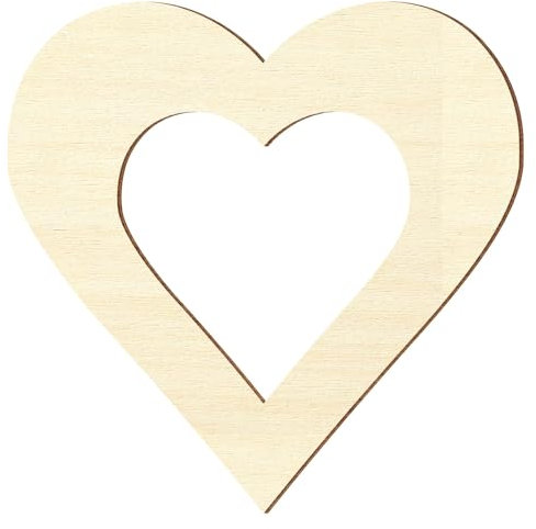 Sperrholz Zuschnitte - Quadrate mit individuellem Innenausschnitt - 5-40cm, Außenmaß:6 x 6cm Außenmaß, Innenmaß:3 x 3cm Innenmaß