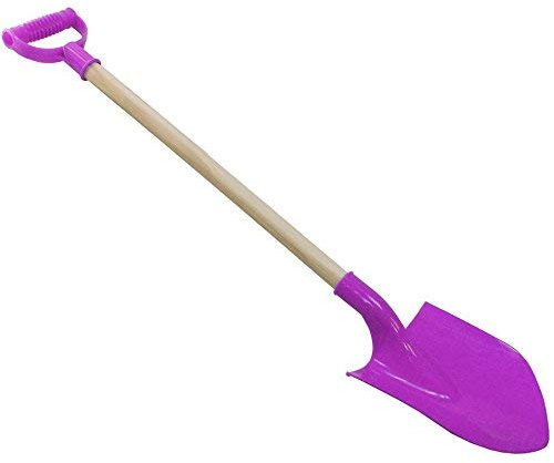 Toyrific Super Spade 78cm Wooden Shaft Digger ~ Plastic spade beach toy, sand toy, garden spade (Purple)