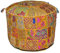 Sophia Art Indischer Pouf Hocker Vintage Patchwork verziert mit Patchwork Wohnzimmer Ottomane Bezug, 55,9 x 35,6 cm, nur Bezug, Füllung nicht im Lieferumfang enthalten