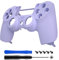 eXtremeRate PS4 Controller Gehäuse Obere Hülle Case Cover Schale Shell Matt Griff Ersatzschale Kit für Playstation 4 PS4 Pro Slim Controller CUH-ZCT2 JDM-040 JDM-050 JDM-055(Hellviolett)