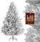 CASARIA® Weihnachtsbaum künstlich 150cm dichte Spitzen schneller Aufbau Metallständer naturgetreu schwer entflammbar weißer Tannenbaum Deko Christmas