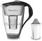 PearlCo - Filtro per Acqua in Vetro (Antracite) con 1 Cartuccia filtrante Protect+ Classic - Adatto per Brita Classic
