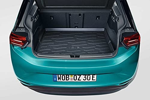 Volkswagen 10A061160A Gepäckraumeinlage Kofferraumeinlage, für Basis Ladeboden, mit ID.3 Schriftzug, Schwarz