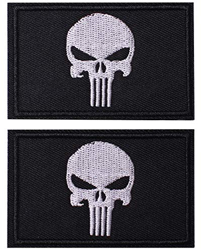 2 Pieces Tactical Embroidery Patch Funny Military Patch Full Embroidered Appliques for Caps Bags Vests Military Uniforms