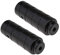 OTOTEC 2 Pairs of Bicycle Foot Stunt Pegs 110x38mm Black Foot Cylindrical Pedals Anti-slip BMX Rear Footrest Fit 3/8Inch Axle Cycling Equipment Accessories