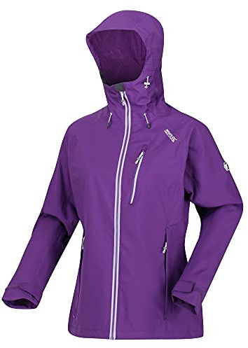 Regatta Birchdale Wasserdichte Shell-Jacke mit verborgener Kapuze und Reißverschlusstaschen