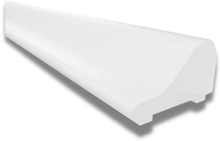 KRAUS Premium Schwallschutzleiste Dusche SPW Schwallschutz aus hochwertigem Aluminium à 2000mm in der Optik Weiß Wir empfehlen eine Kombination/Ergänzung mit Duschdichtungen für Duschtüren