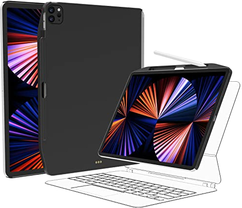 SWITCHEASY CoverBuddy Case for 2018-2022 11 iPad Pro / 2020-2022 10.9 iPad Air 4 & 5 with Pencil Holder - Works with Magic Keyboard, Smart Keyboard Folio (Keyboard Not Included) - Black