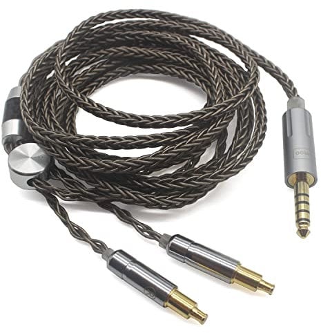 Youkamoo 4.4mm Balanced 8 Core Silver Plated Braided Headphone Replacement Upgrade Cable for Audio-Technica ATH-MSR7b SR9 ATH-ESW990H ES770H ATH-ADX5000 AP2000 A2DC