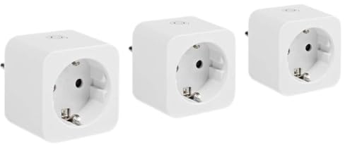 NEDIS WIFIP131FWT3 Smartlife Smart Stecker | WLAN | 3 Stück | 3680 W | Type F (CEE 7/3) | -10-45 °C | Android™ / IOS | Weiss