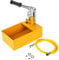 Youyijia 5 Liter Manuelle Abdrückpumpe 25Bar Prüfpumpe mit 1/2 Hochdruckschlauch Heizung Wasser Handpumpe Befüllpumpe für Dichtheitsprüfung Testpumpe（Gelb）