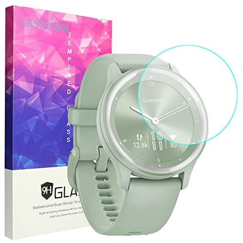 Onetuo Displayschutzfolie Kompatibel Für Garmin vívomove Sport Smartwatch, 9H Härte Panzerglas Schutzfolie für Garmin vívomove Sport Smartwatch (3 Pack)