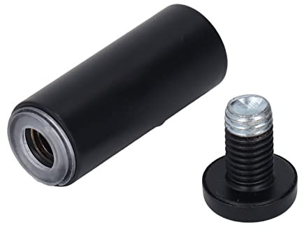 12PCS 19×50mm Advertising Nail Thickened Stainless Steel Stable Polished Surface Matte Black Standoff Screws Acrylic Plate Advertising Nails Mirror Fixing Nails for Gallery