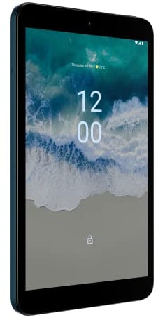 Nokia - Tablet T10 Wi-Fi, Android 12, Pantalla 8 60Hz, 3GB RAM/32GB ROM, batería de 5250mAh, cámara 8MP, Frontal 2MP, Altavoces estéreo con reproducción OZO, Azul [Italia]