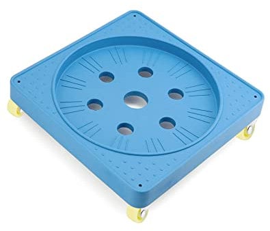 QWORK Propane Cylinder Base, 5-30ib Gas Cylinder Fixed Tray, Movable Gas Cylinder Gas Tank Base Holder for Gas Cylinder Consignment and Fixed Storage