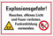 MBS SIGNS Aufkleber Warnung Explosionsgefahr! Funkenbildung vermeiden | Größe: 20x30cm, Made in Germany