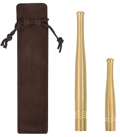 Porte-Cigarette, 2 Pièces Porte-Cigarettes en Métal, Porte-Filtre à Cigarette Réutilisable, Porte-Filtre à Tabac Portable, Convient à 3 Tailles de Cigarettes (8 mm, 6 mm et 5.5 mm)-A