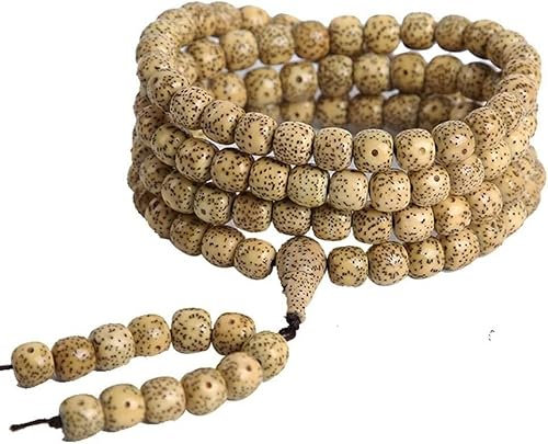 InDmar Gebetskette, Perlenkette, Armband, 108 Sterne, Mond, Bodhi-Armband, Perlenkette, goldene Samen, Bodhi-Rosenkranzperlen for Männer und Frauen, Gebetsmeditation