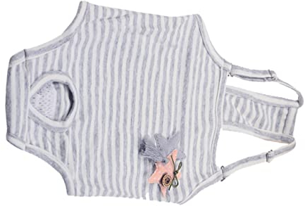 WOONEKY Premium Hundewindel Für Hündinnen Mit Hosenträgern Atmungsaktive Und Bequeme Läufigkeitshose Für Kleine Hunde Zum Schutz Von Teppichen Und Möbeln
