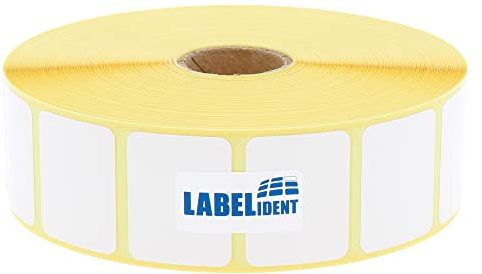 Zebra kompatible Thermoetiketten Top, Z-Select 2000D - 31,8 x 25,4 mm - formatgleich mit Zebra 800261-105 - 2.580 Etiketten für Zebra Drucker auf 25 mm Kern, selbstklebend